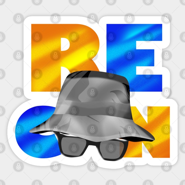 marine recon - 90s retro style Sticker by AdishPr